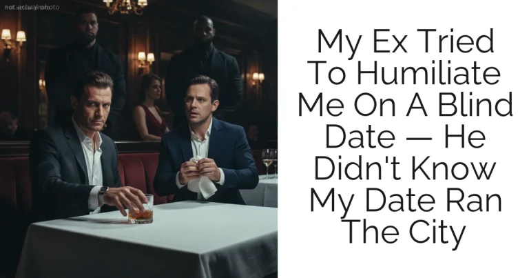 My Ex Tried To Humiliate Me On A Blind Date — He Didn't Know My Date Ran The City