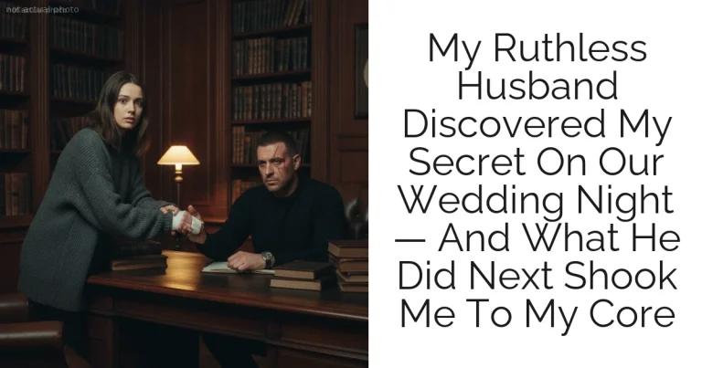My Ruthless Husband Discovered My Secret On Our Wedding Night — And What He Did Next Shook Me To My Core