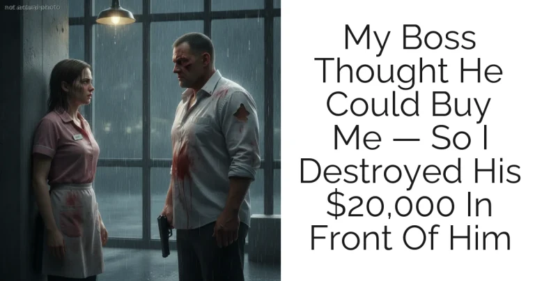 My Boss Thought He Could Buy Me — So I Destroyed His $20,000 In Front Of Him