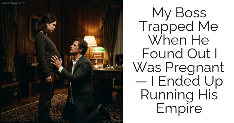 My Boss Trapped Me When He Found Out I Was Pregnant — I Ended Up Running His Empire