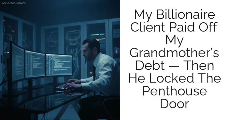 My Billionaire Client Paid Off My Grandmother’s Debt — Then He Locked The Penthouse Door