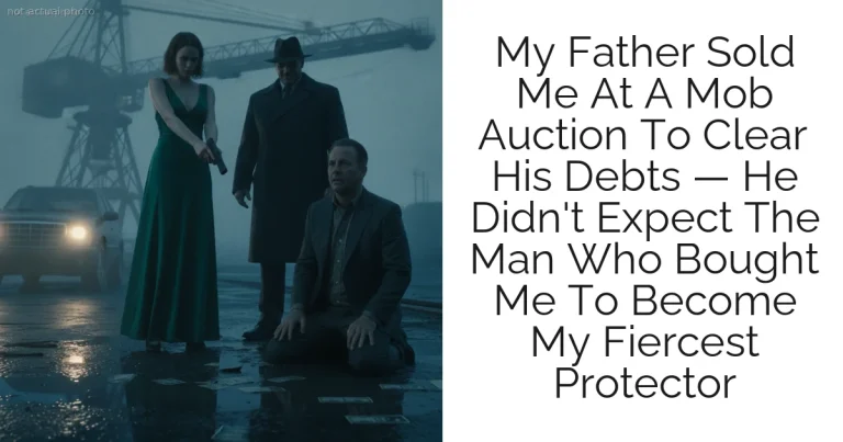 My Father Sold Me At A Mob Auction To Clear His Debts — He Didn't Expect The Man Who Bought Me To Become My Fiercest Protector