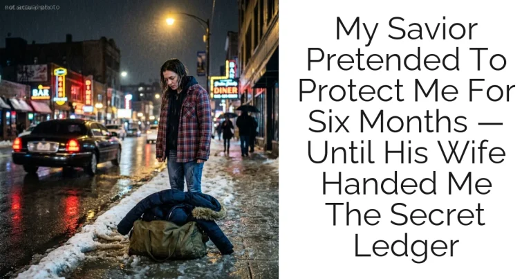 My Savior Pretended To Protect Me For Six Months — Until His Wife Handed Me The Secret Ledger
