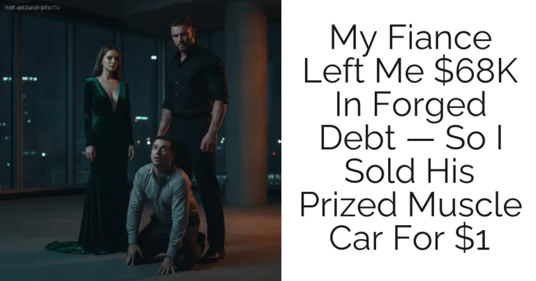 My Fiance Left Me $68K In Forged Debt — So I Sold His Prized Muscle Car For $1