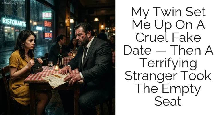 My Twin Set Me Up On A Cruel Fake Date — Then A Terrifying Stranger Took The Empty Seat