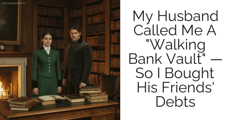 My Husband Called Me A "Walking Bank Vault" — So I Bought His Friends' Debts