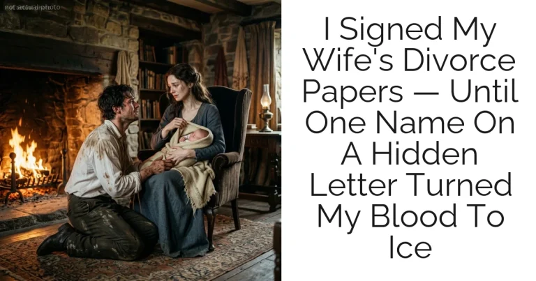 I Signed My Wife's Divorce Papers — Until One Name On A Hidden Letter Turned My Blood To Ice