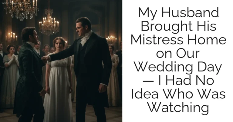 My Husband Brought His Mistress Home on Our Wedding Day — I Had No Idea Who Was Watching