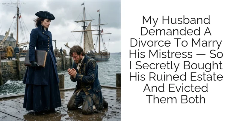 My Husband Demanded A Divorce To Marry His Mistress — So I Secretly Bought His Ruined Estate And Evicted Them Both