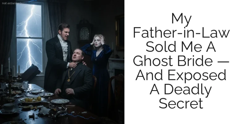 My Father-in-Law Sold Me A Ghost Bride — And Exposed A Deadly Secret