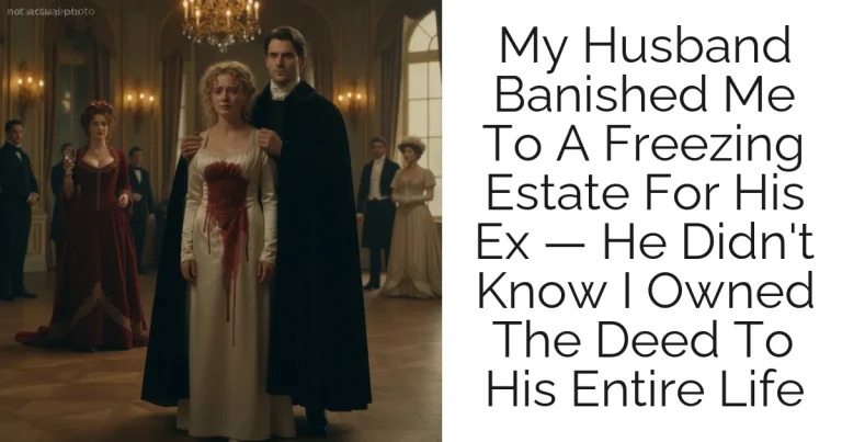 My Husband Banished Me To A Freezing Estate For His Ex — He Didn't Know I Owned The Deed To His Entire Life