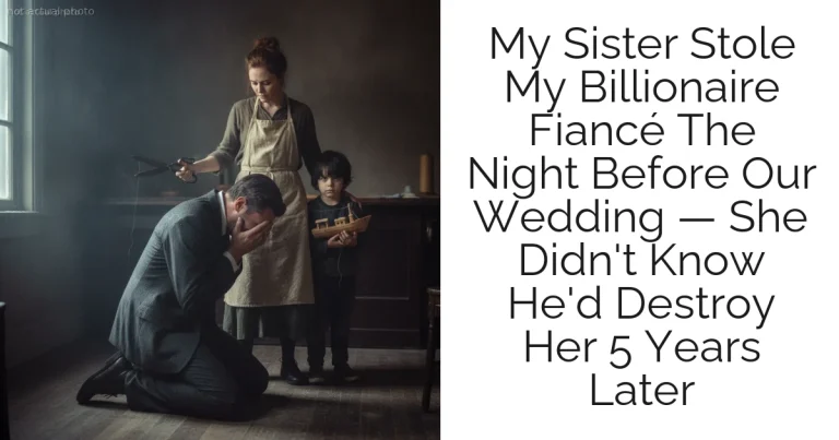 My Sister Stole My Billionaire Fiancé The Night Before Our Wedding — She Didn't Know He'd Destroy Her 5 Years Later
