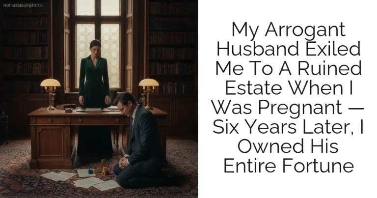 My Arrogant Husband Exiled Me To A Ruined Estate When I Was Pregnant — Six Years Later, I Owned His Entire Fortune