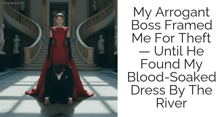 My Arrogant Boss Framed Me For Theft — Until He Found My Blood-Soaked Dress By The River