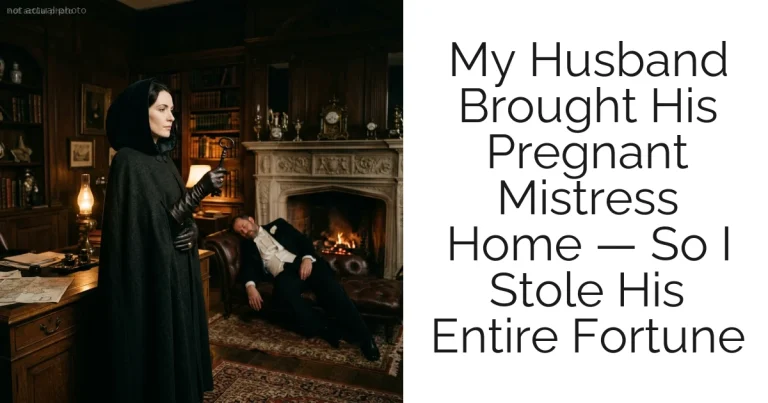 My Husband Brought His Pregnant Mistress Home — So I Stole His Entire Fortune