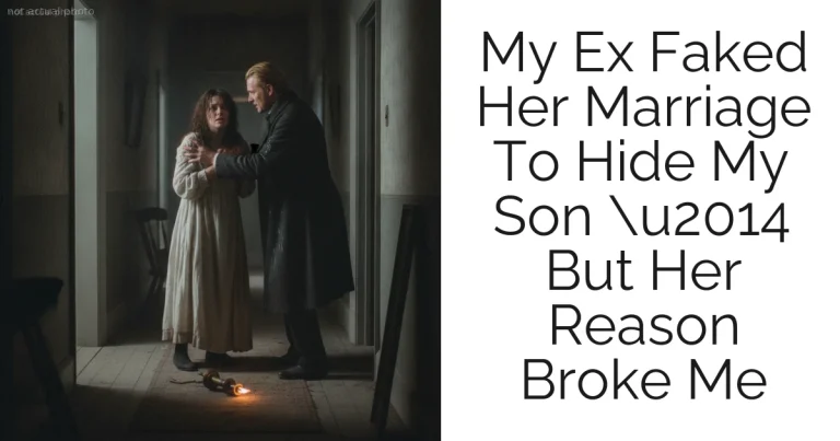 My Ex Faked Her Marriage To Hide My Son u2014 But Her Reason Broke Me