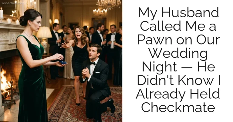 My Husband Called Me a Pawn on Our Wedding Night — He Didn't Know I Already Held Checkmate