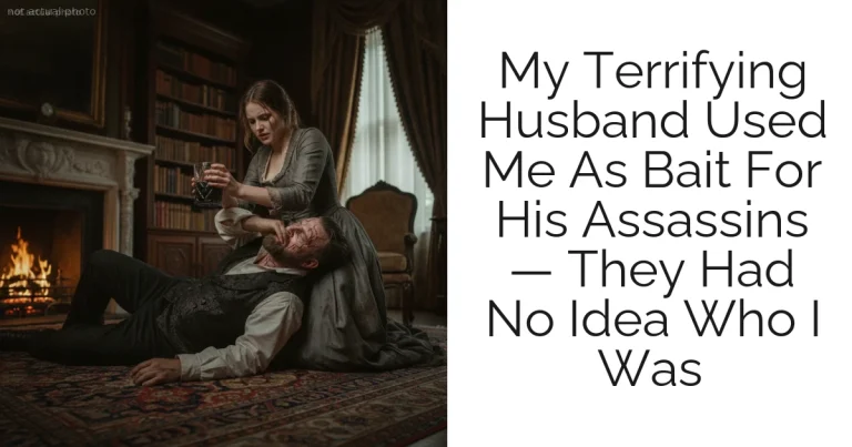 My Terrifying Husband Used Me As Bait For His Assassins — They Had No Idea Who I Was