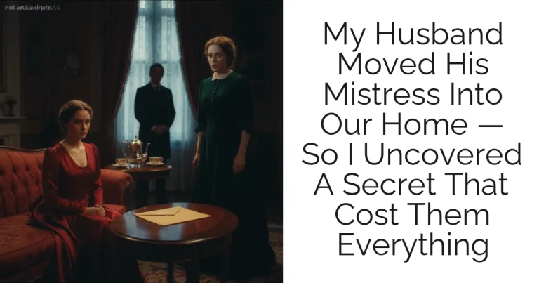 My Husband Moved His Mistress Into Our Home — So I Uncovered A Secret That Cost Them Everything
