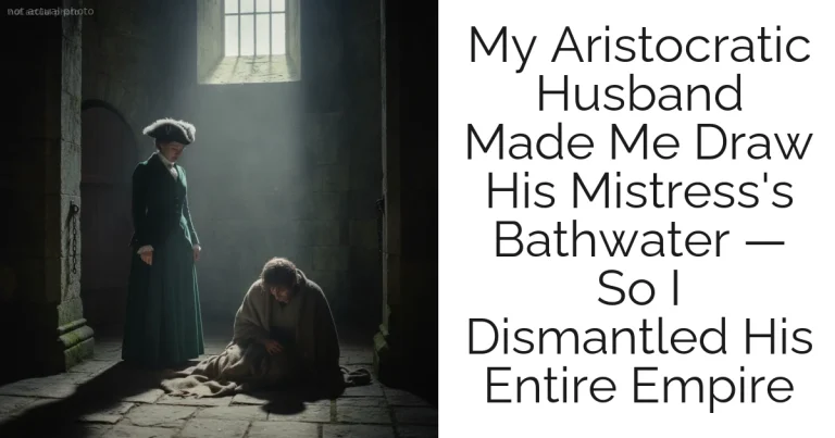My Aristocratic Husband Made Me Draw His Mistress's Bathwater — So I Dismantled His Entire Empire