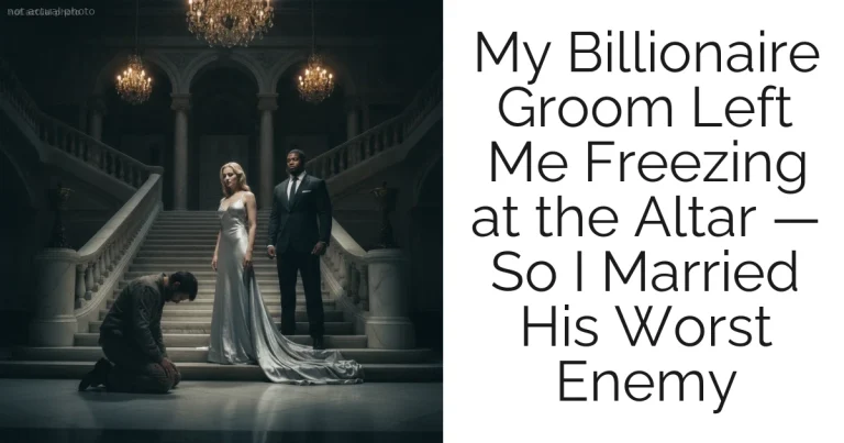 My Billionaire Groom Left Me Freezing at the Altar — So I Married His Worst Enemy