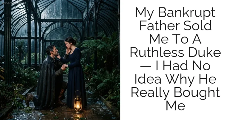 My Bankrupt Father Sold Me To A Ruthless Duke — I Had No Idea Why He Really Bought Me