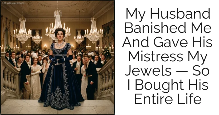 My Husband Banished Me And Gave His Mistress My Jewels — So I Bought His Entire Life