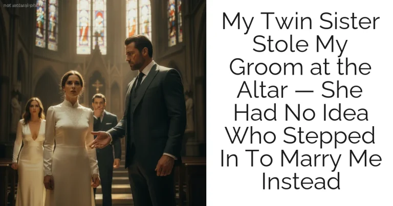 My Twin Sister Stole My Groom at the Altar — She Had No Idea Who Stepped In To Marry Me Instead