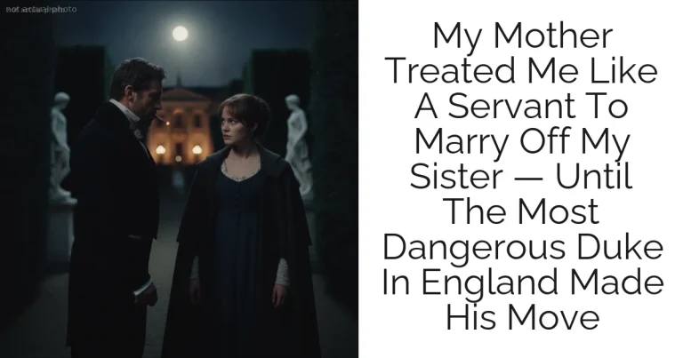 My Mother Treated Me Like A Servant To Marry Off My Sister — Until The Most Dangerous Duke In England Made His Move