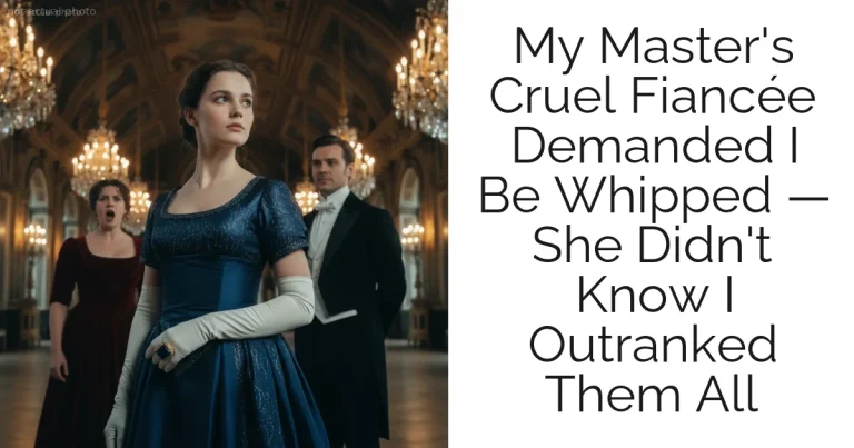My Master's Cruel Fiancée Demanded I Be Whipped — She Didn't Know I Outranked Them All