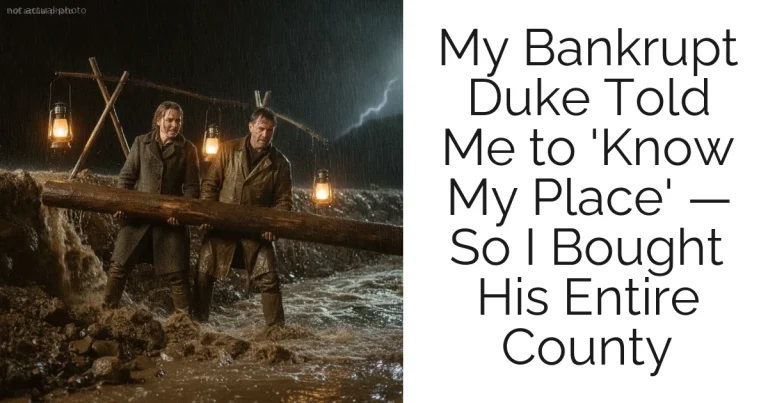 My Bankrupt Duke Told Me to 'Know My Place' — So I Bought His Entire County