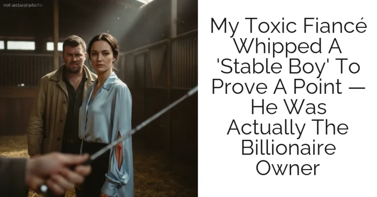 My Toxic Fiancé Whipped A 'Stable Boy' To Prove A Point — He Was Actually The Billionaire Owner