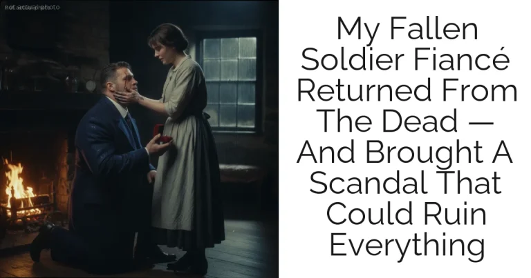 My Fallen Soldier Fiancé Returned From The Dead — And Brought A Scandal That Could Ruin Everything