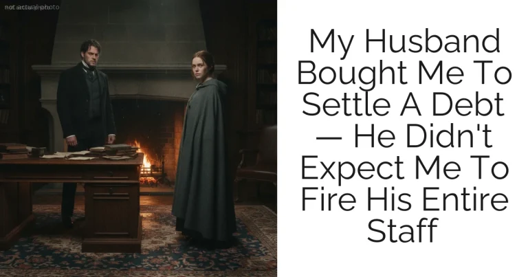 My Husband Bought Me To Settle A Debt — He Didn't Expect Me To Fire His Entire Staff