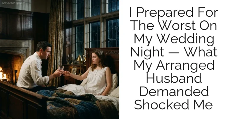 I Prepared For The Worst On My Wedding Night — What My Arranged Husband Demanded Shocked Me