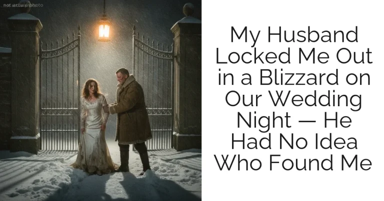 My Husband Locked Me Out in a Blizzard on Our Wedding Night — He Had No Idea Who Found Me