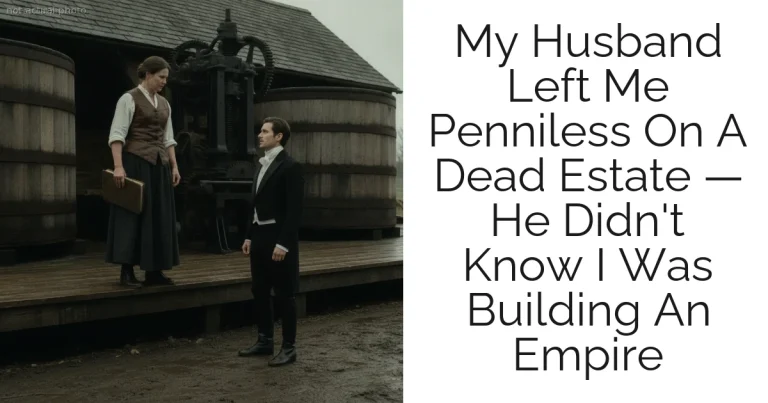 My Husband Left Me Penniless On A Dead Estate — He Didn't Know I Was Building An Empire