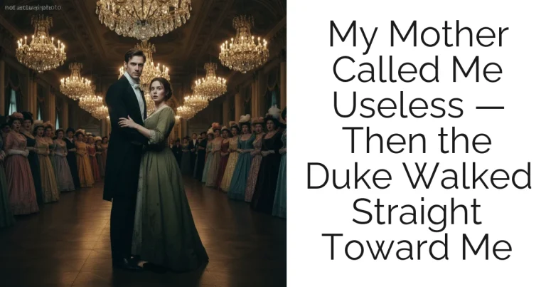My Mother Called Me Useless — Then the Duke Walked Straight Toward Me