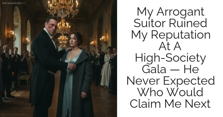 My Arrogant Suitor Ruined My Reputation At A High-Society Gala — He Never Expected Who Would Claim Me Next