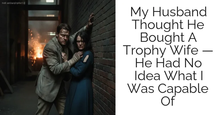My Husband Thought He Bought A Trophy Wife — He Had No Idea What I Was Capable Of