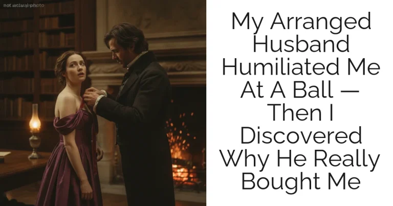 My Arranged Husband Humiliated Me At A Ball — Then I Discovered Why He Really Bought Me