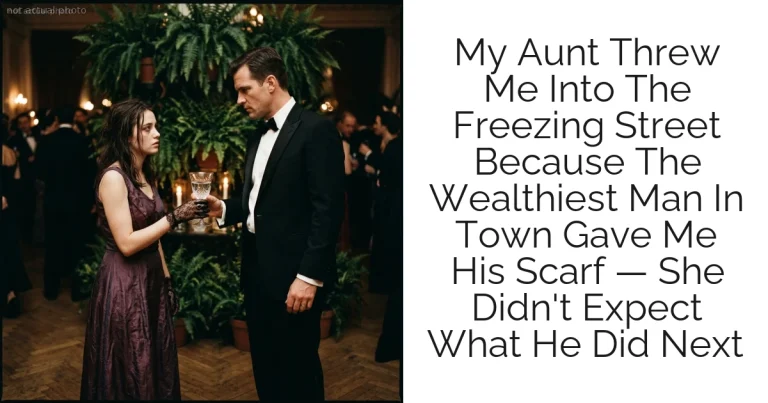 My Aunt Threw Me Into The Freezing Street Because The Wealthiest Man In Town Gave Me His Scarf — She Didn't Expect What He Did Next