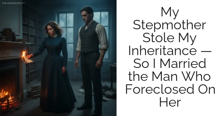 My Stepmother Stole My Inheritance — So I Married the Man Who Foreclosed On Her