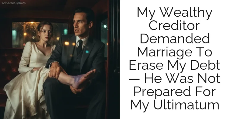 My Wealthy Creditor Demanded Marriage To Erase My Debt — He Was Not Prepared For My Ultimatum