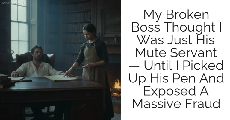 My Broken Boss Thought I Was Just His Mute Servant — Until I Picked Up His Pen And Exposed A Massive Fraud