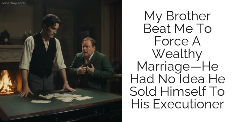 My Brother Beat Me To Force A Wealthy Marriage—He Had No Idea He Sold Himself To His Executioner