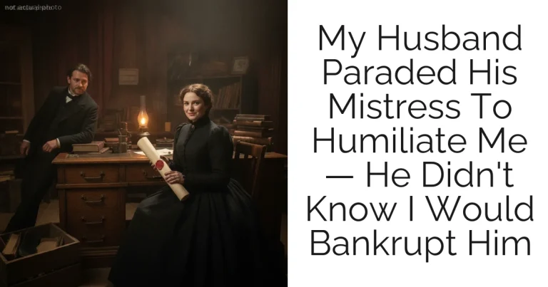 My Husband Paraded His Mistress To Humiliate Me — He Didn't Know I Would Bankrupt Him