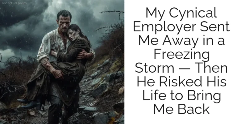 My Cynical Employer Sent Me Away in a Freezing Storm — Then He Risked His Life to Bring Me Back