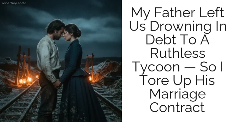 My Father Left Us Drowning In Debt To A Ruthless Tycoon — So I Tore Up His Marriage Contract
