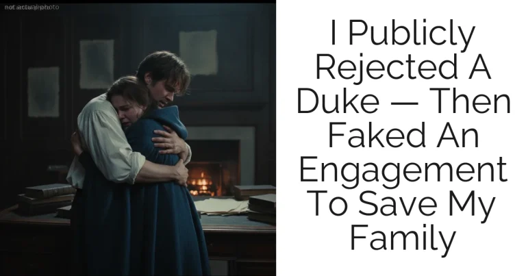 I Publicly Rejected A Duke — Then Faked An Engagement To Save My Family